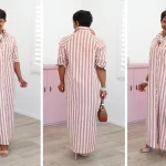 Long Sleeve Button Front Dress
